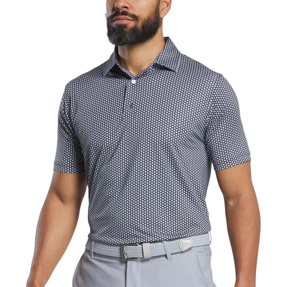 FootJoy Houndstooth Geo Print Golf Polo