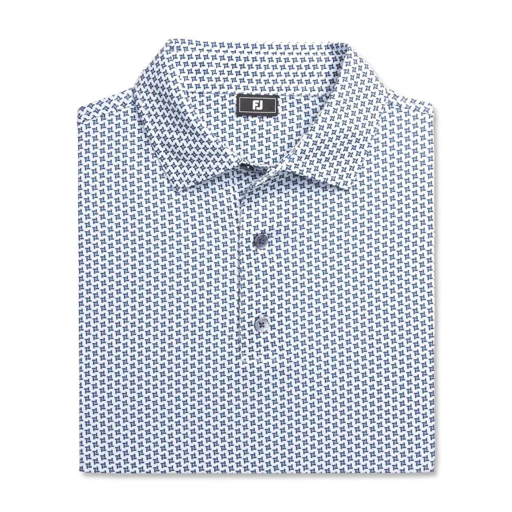 FootJoy Houndstooth Geo Print Golf Polo - Image 12