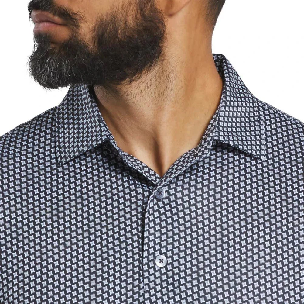 FootJoy Houndstooth Geo Print Golf Polo - Image 3