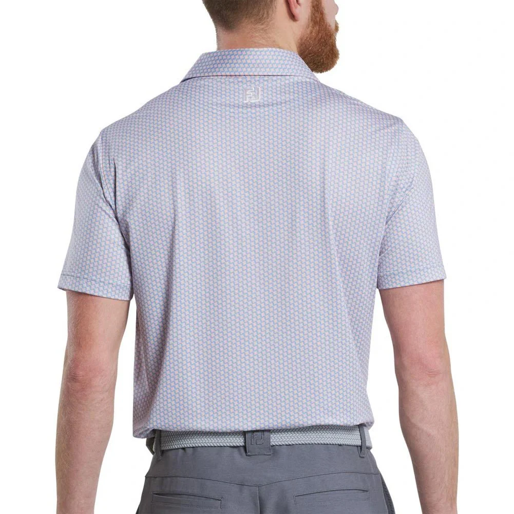 FootJoy Houndstooth Geo Print Golf Polo - Image 6