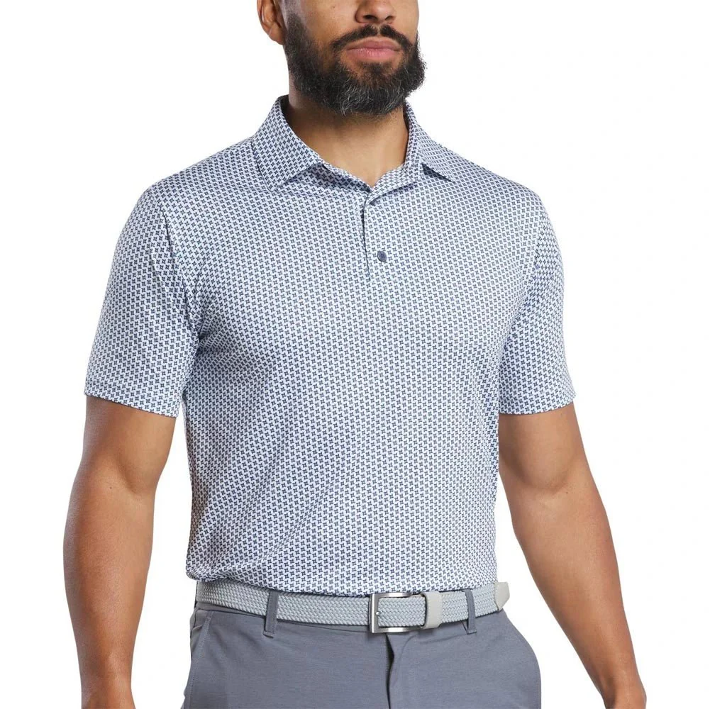 FootJoy Houndstooth Geo Print Golf Polo - Image 9