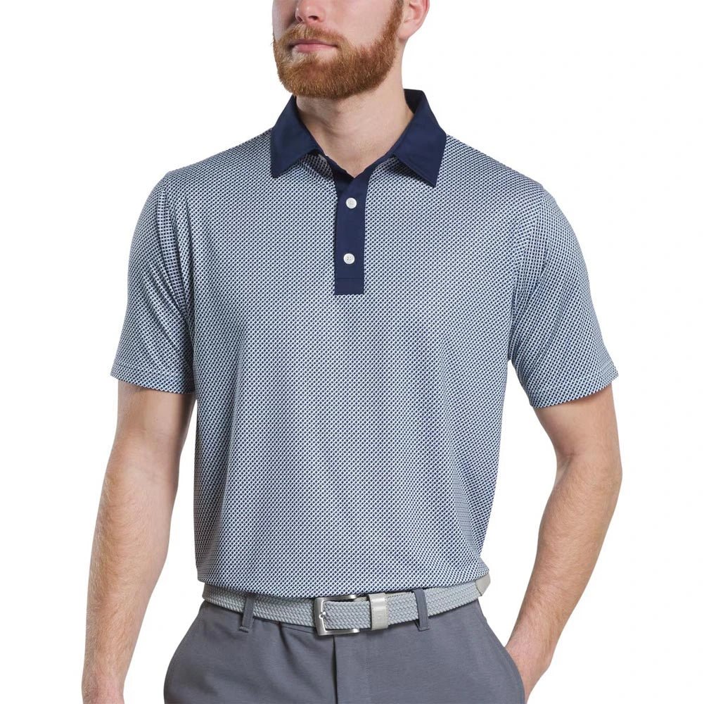 FootJoy Lattice Print Golf Polo