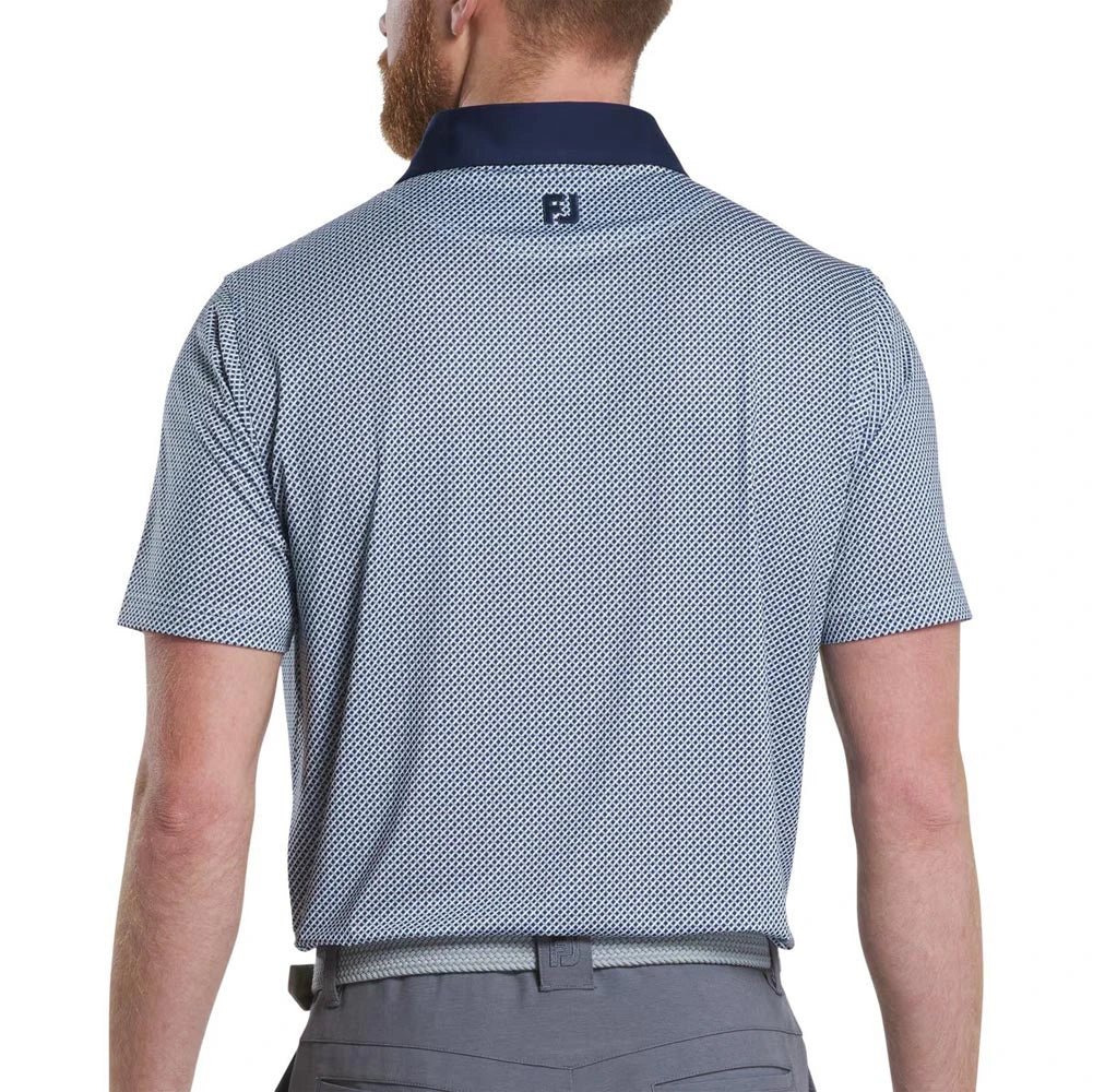 FootJoy Lattice Print Golf Polo - Image 2