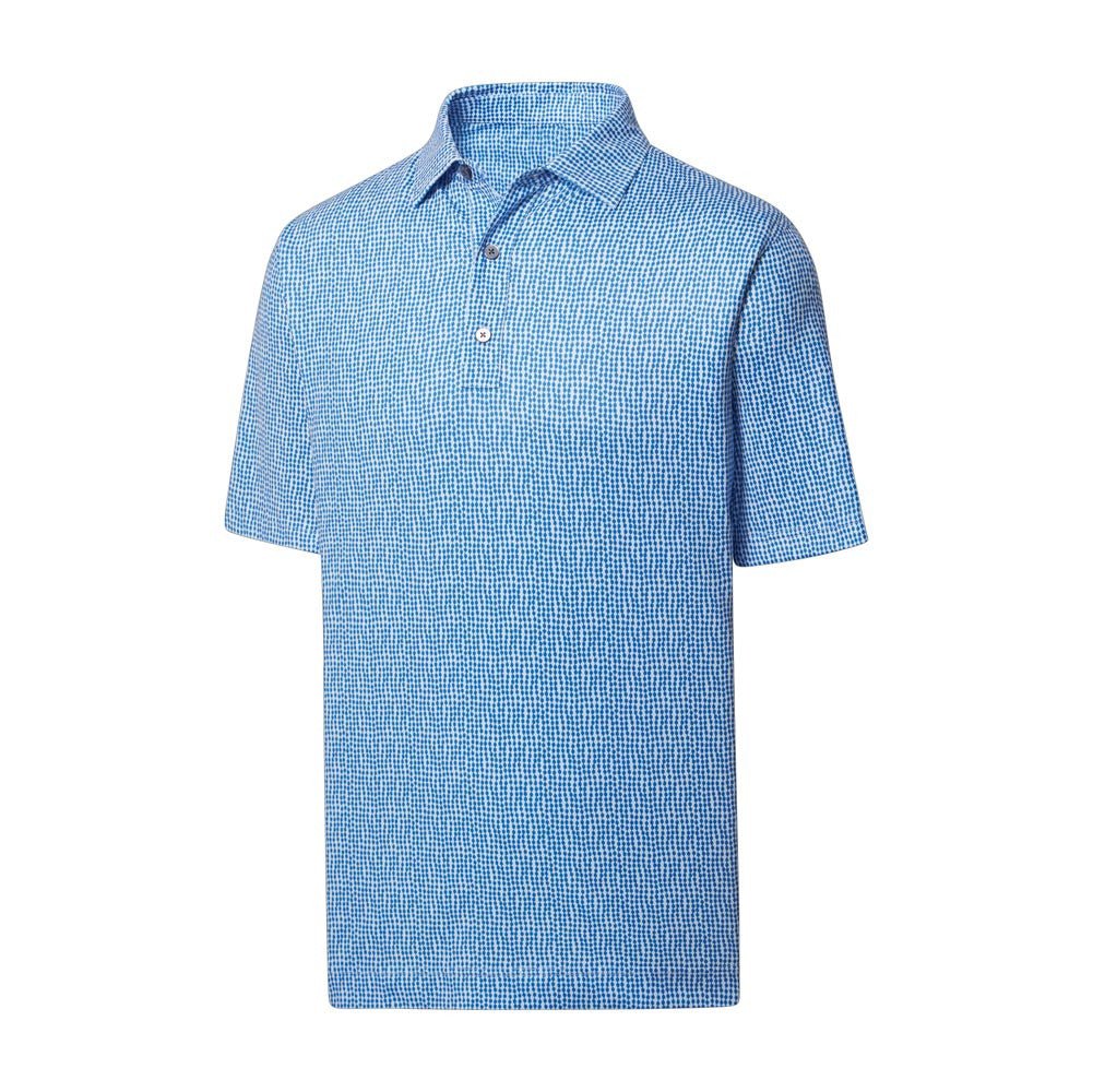 FootJoy Lisle Bead Chain Print Self Collar Polo - Image 3