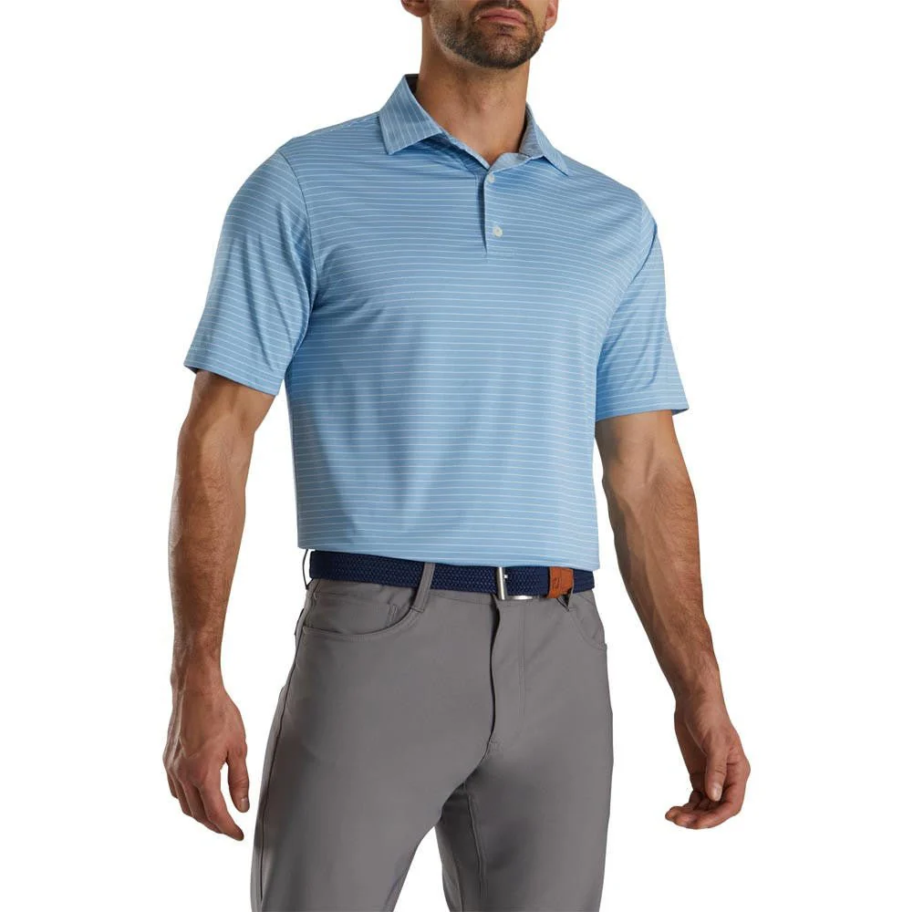 FootJoy Lisle Classic Pencil Stripe Polo - Image 2