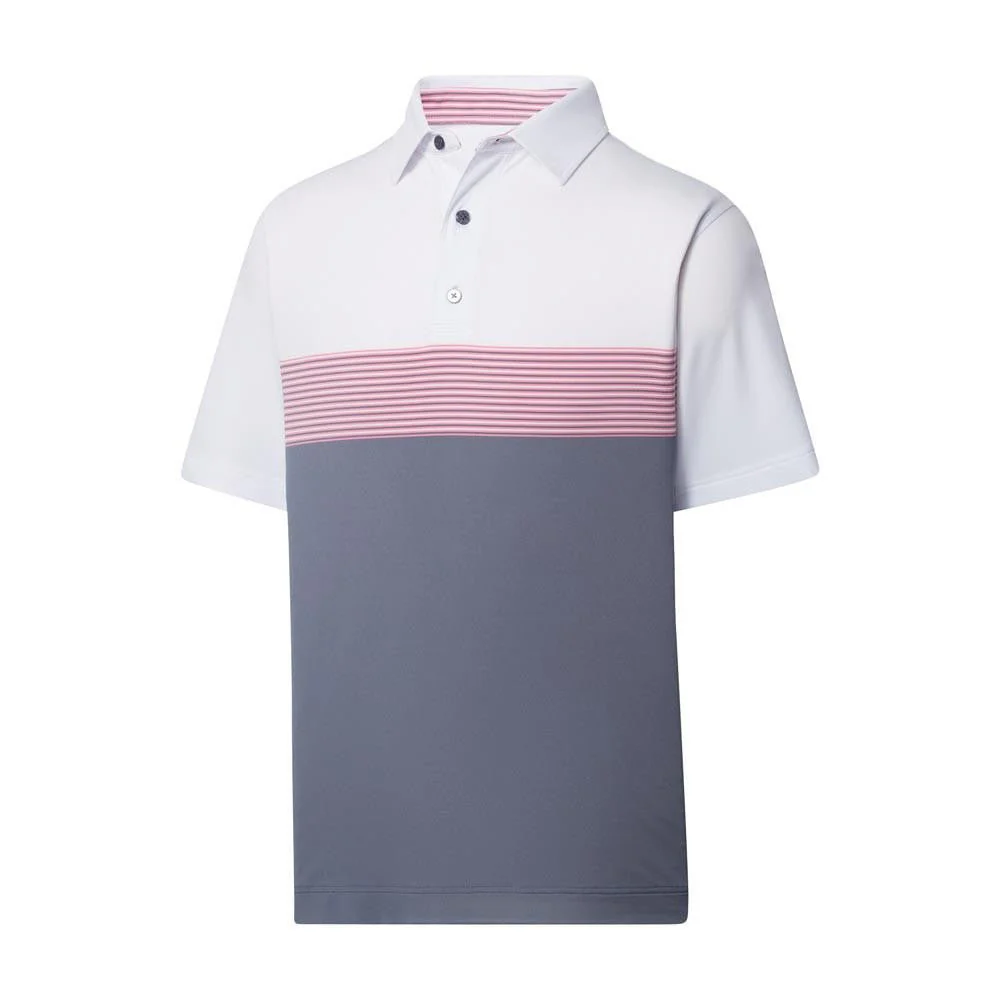 FootJoy Lisle Color Block Self Collar Polo - Image 3