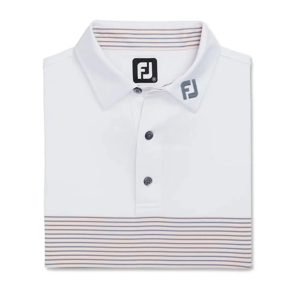 FootJoy Lisle Color Block Self Collar Polo - FJ Logo