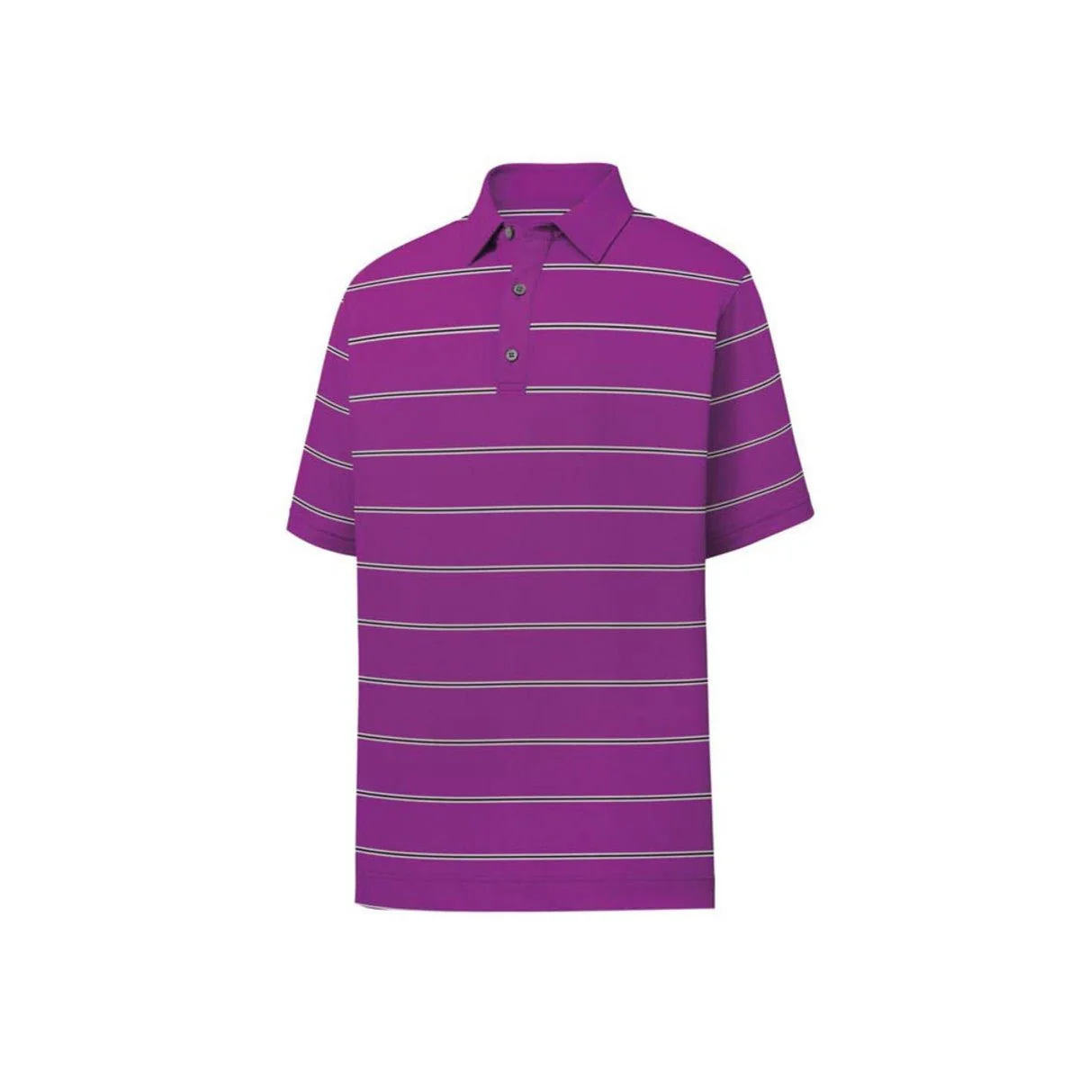 FootJoy Lisle Pique Open Stripe Self Collar Polo - Image 2