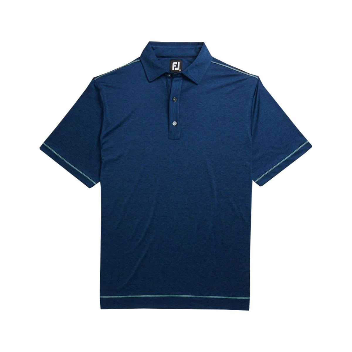 FootJoy Lisle Space Dye Microstripe Self Collar Polo - Image 2