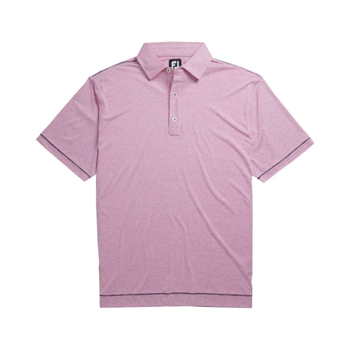 FootJoy Lisle Space Dye Microstripe Self Collar Polo - Image 3