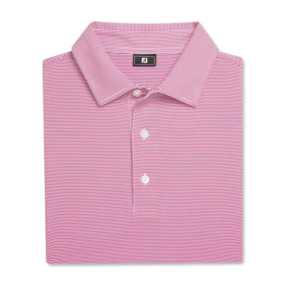 FootJoy MicroFeeder Stripe Lisle Golf Polo - Image 12