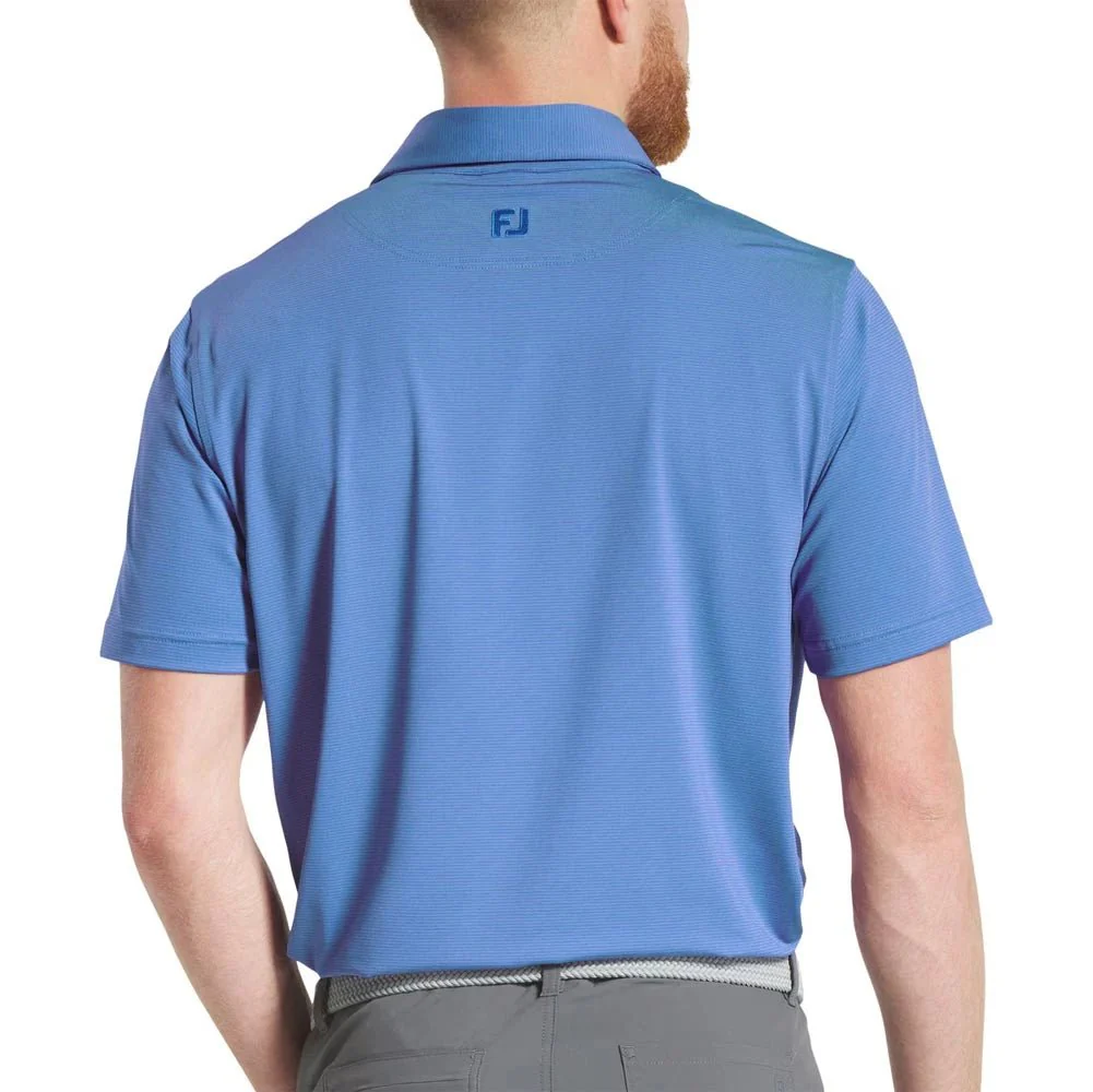 FootJoy MicroFeeder Stripe Lisle Golf Polo - Image 6
