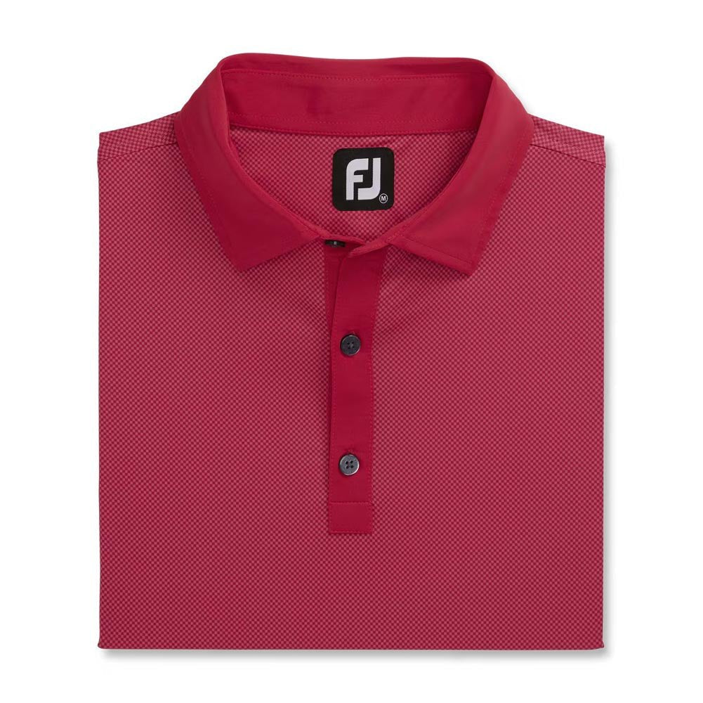 FootJoy Mini Check Lisle Golf Polo - Previous Season Style - Image 8