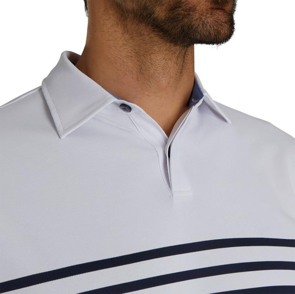 FooJoy Modern Engineering Stretch Pique Self Collar Polo - Image 3