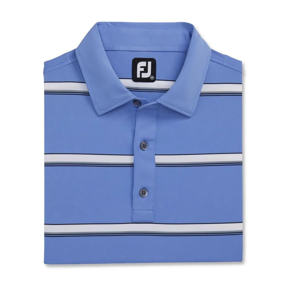 FootJoy Open Stripe Lisle Self Collar Polo - Image 4