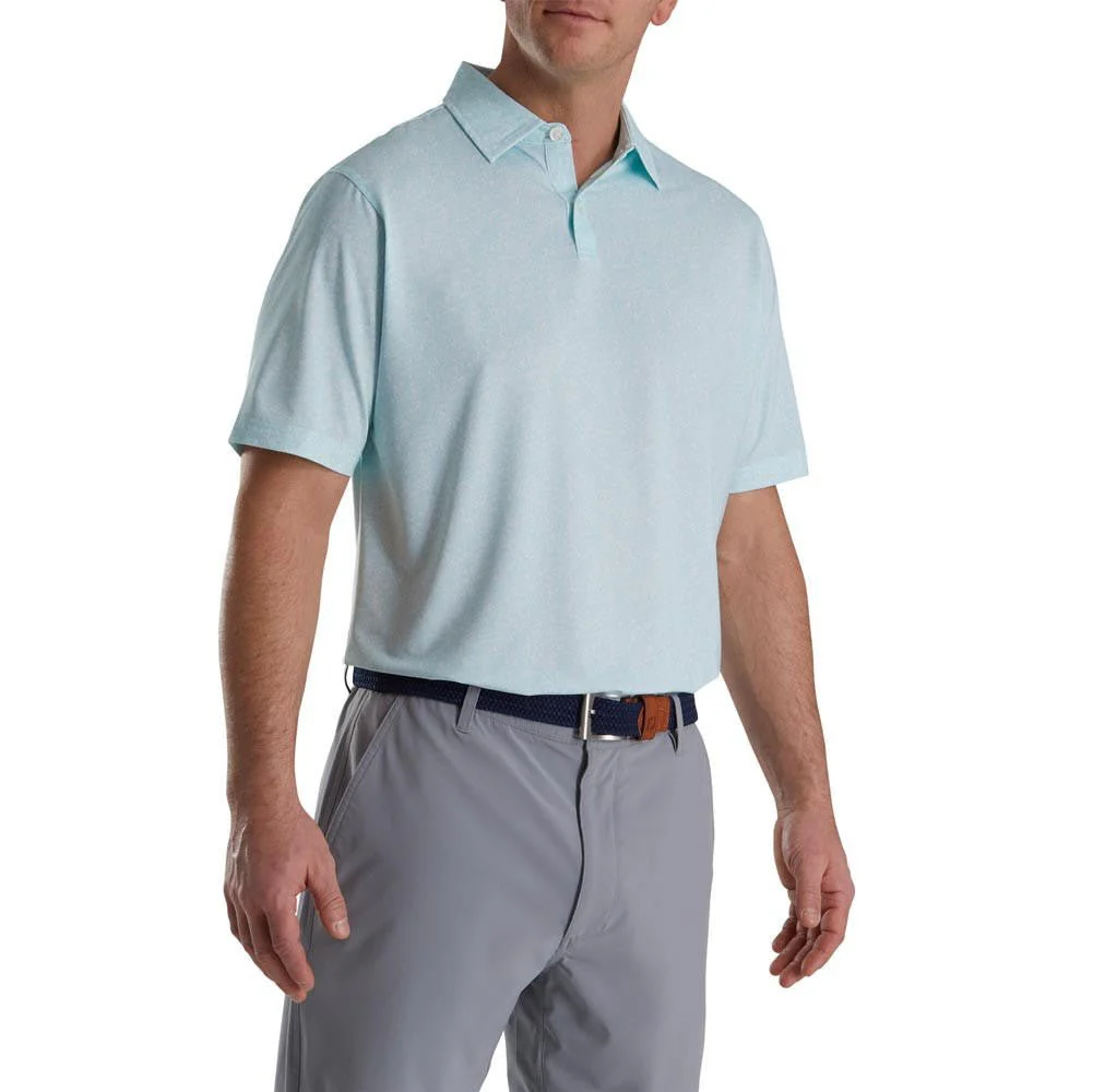 FootJoy Paint Splatter Print Lisle Self Collar Polo