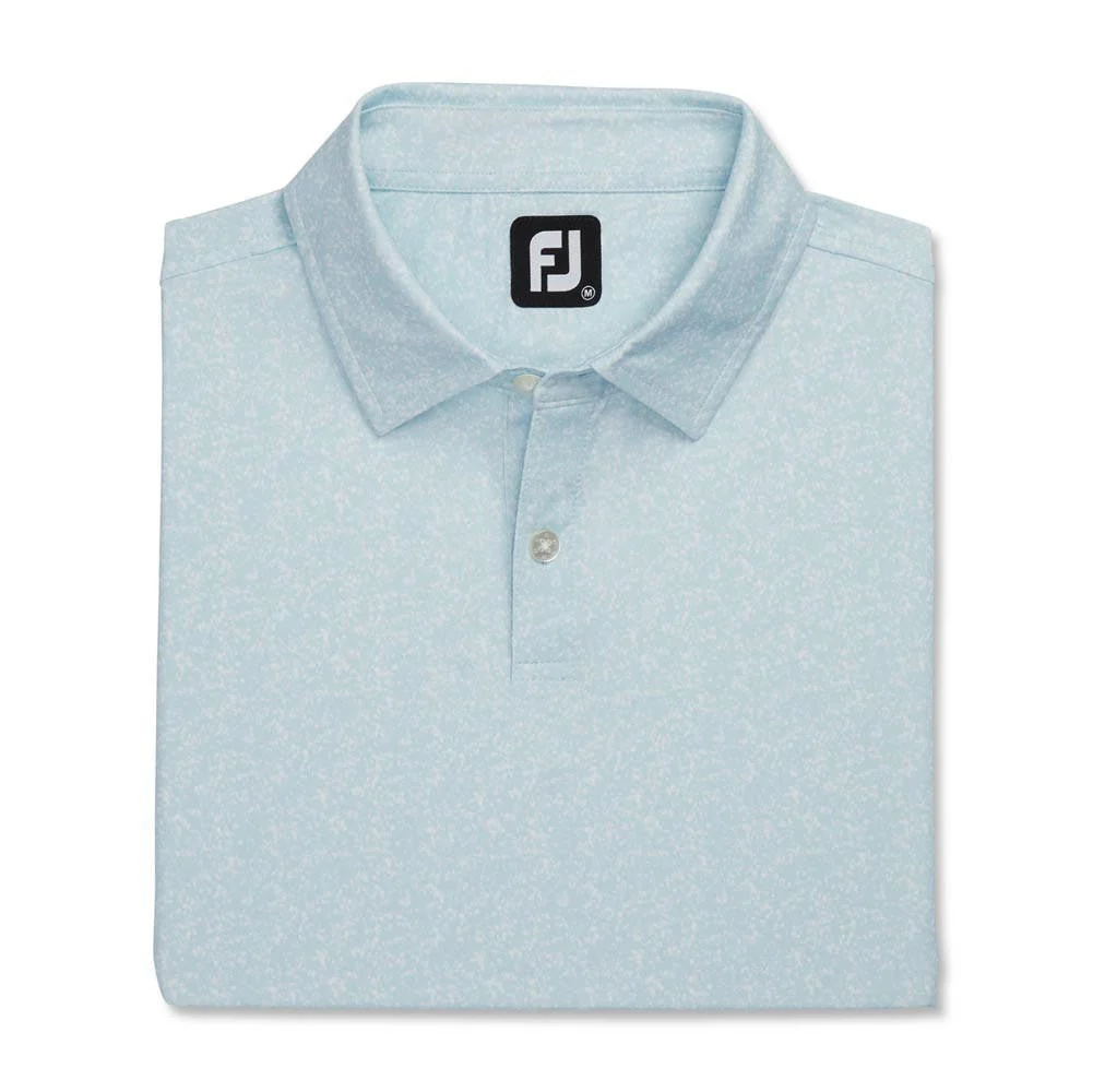 FootJoy Paint Splatter Print Lisle Self Collar Polo - Image 4