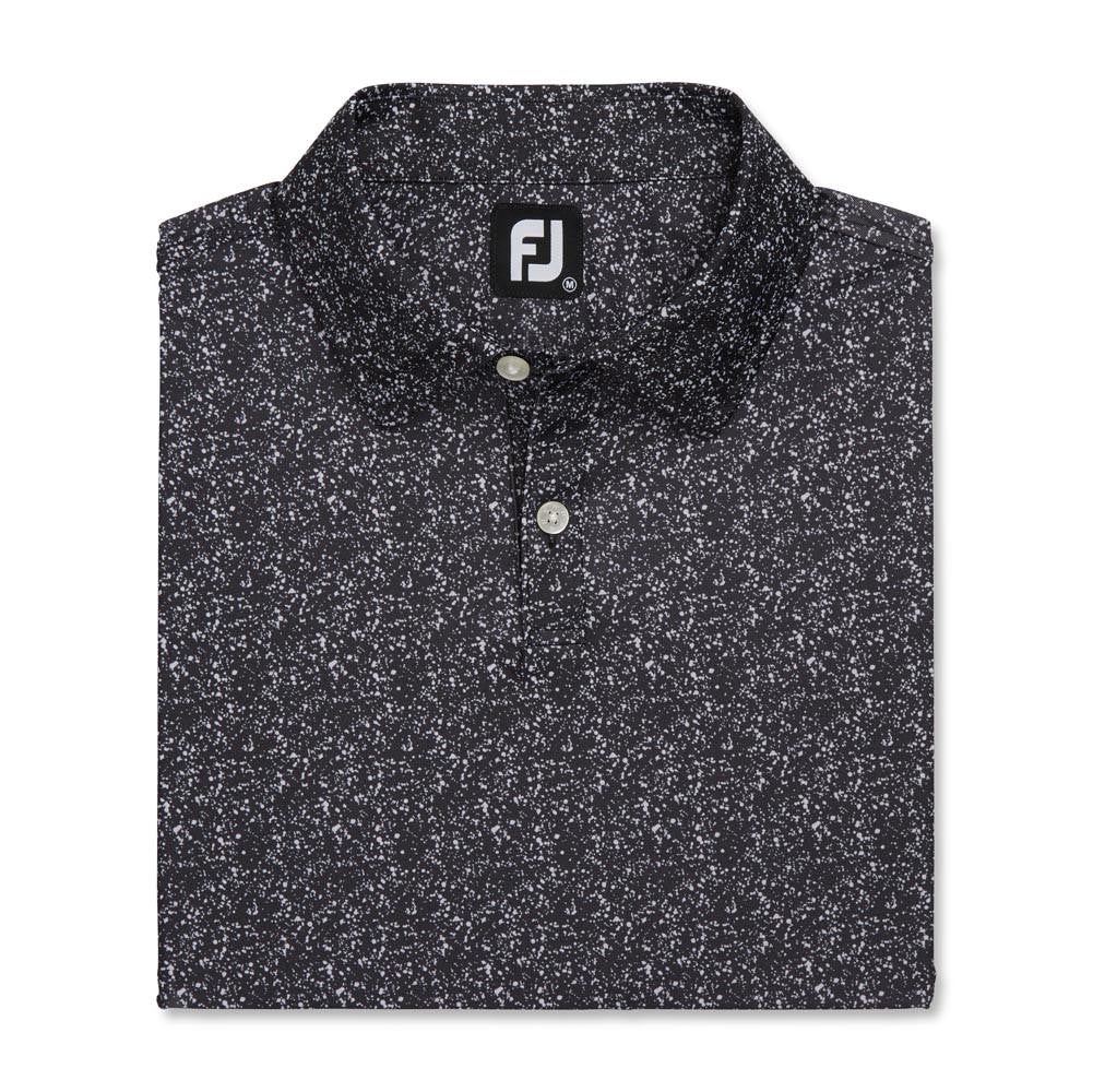 FootJoy Paint Splatter Print Lisle Self Collar Polo - Image 8