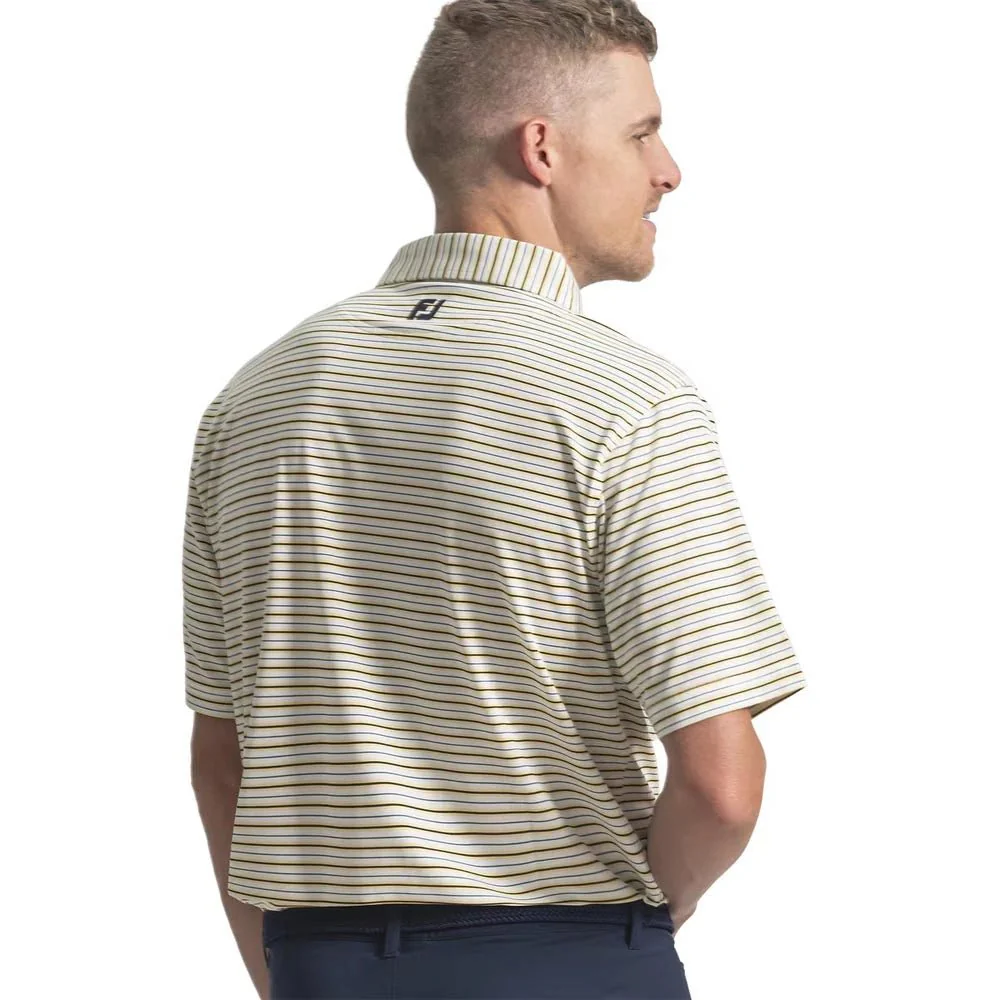 FootJoy Pinstripe Pop Stripe Lisle Golf Polo - Image 2