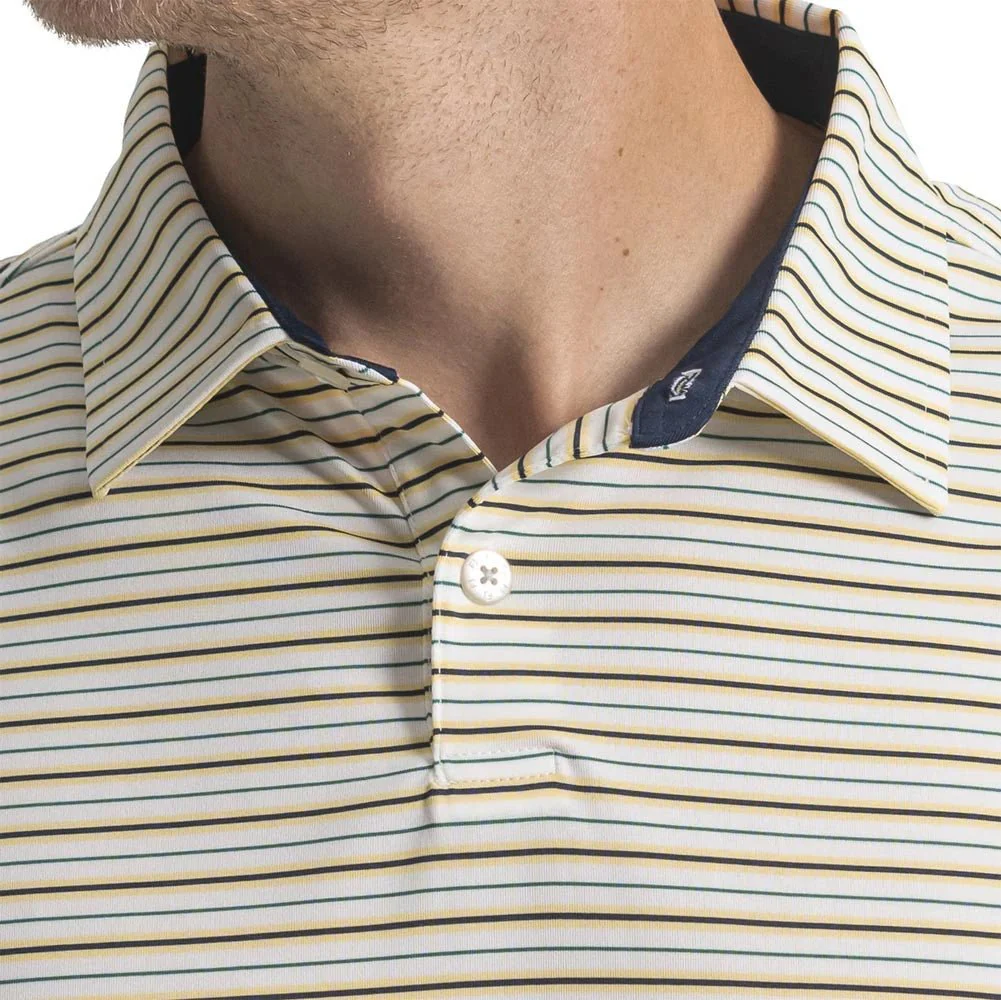 FootJoy Pinstripe Pop Stripe Lisle Golf Polo - Image 3