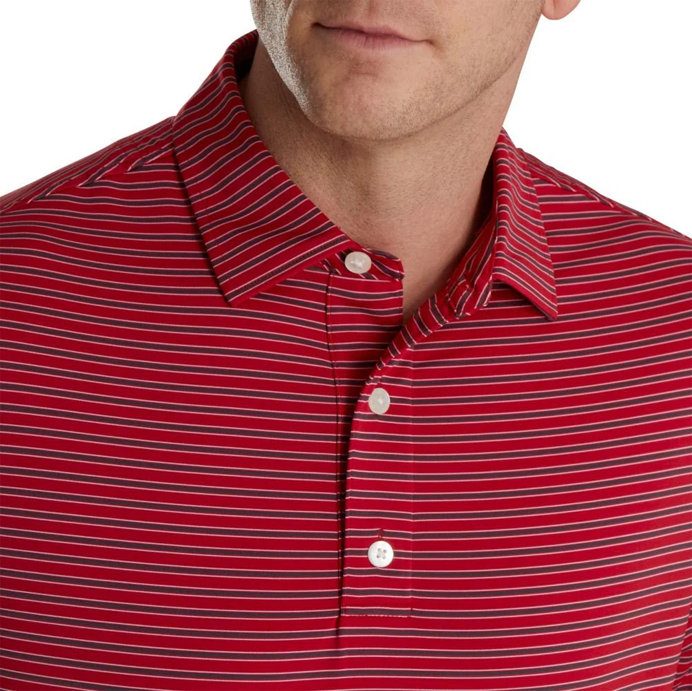 FootJoy ProDry Pinstripe Lisle Self Collar Polo - Image 3