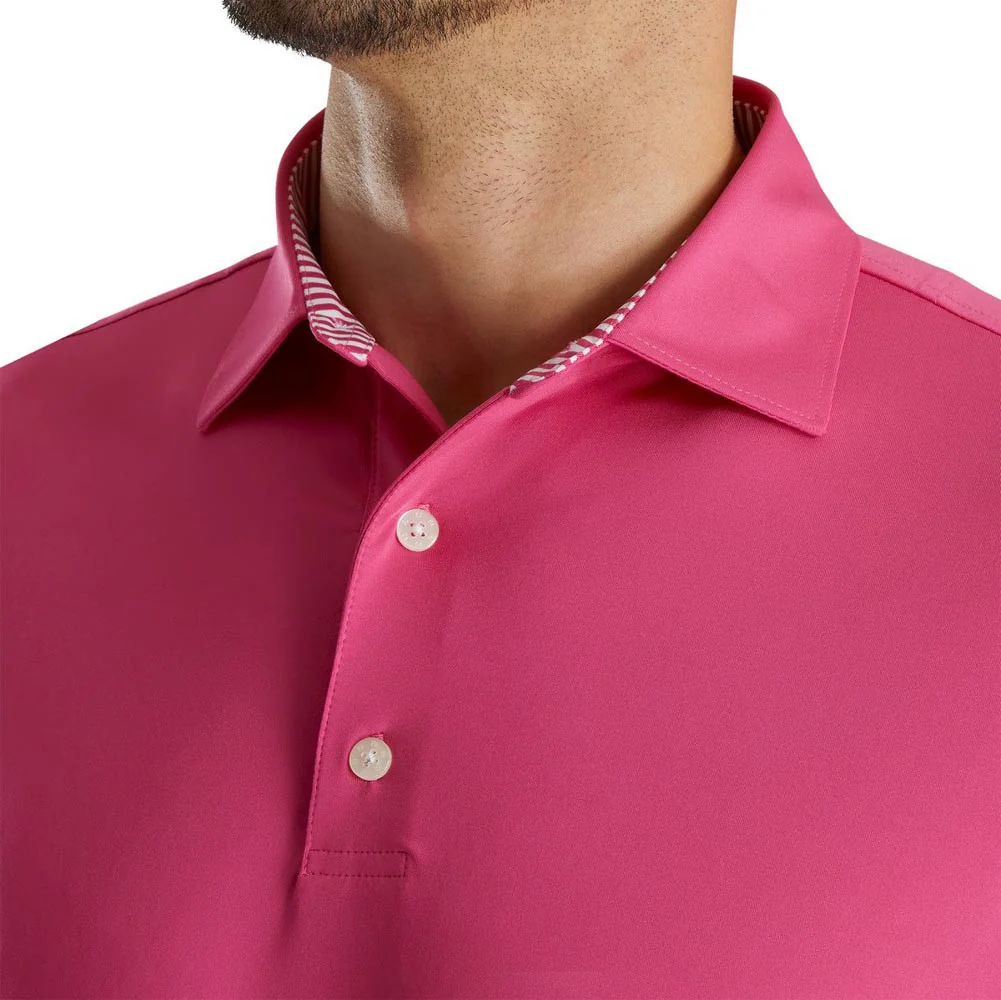 FootJoy ProDry Solid Lisle Self Collar Golf Polo - Image 3