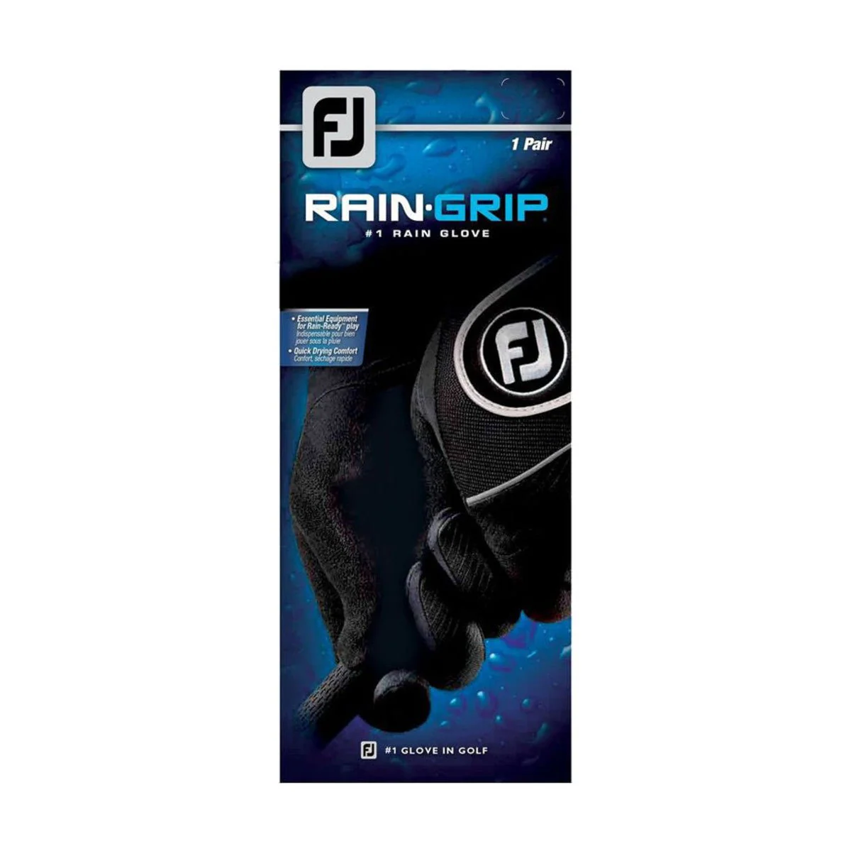 FootJoy Men's RainGrip Glove - Black - Pair - Prior Generation - Image 4