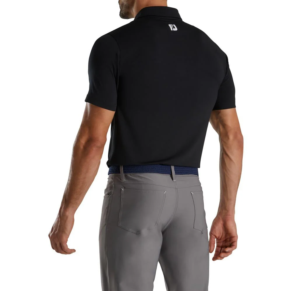 FootJoy Shadow Chestband Lisle Self Collar Polo - Athletic Fit - Image 2