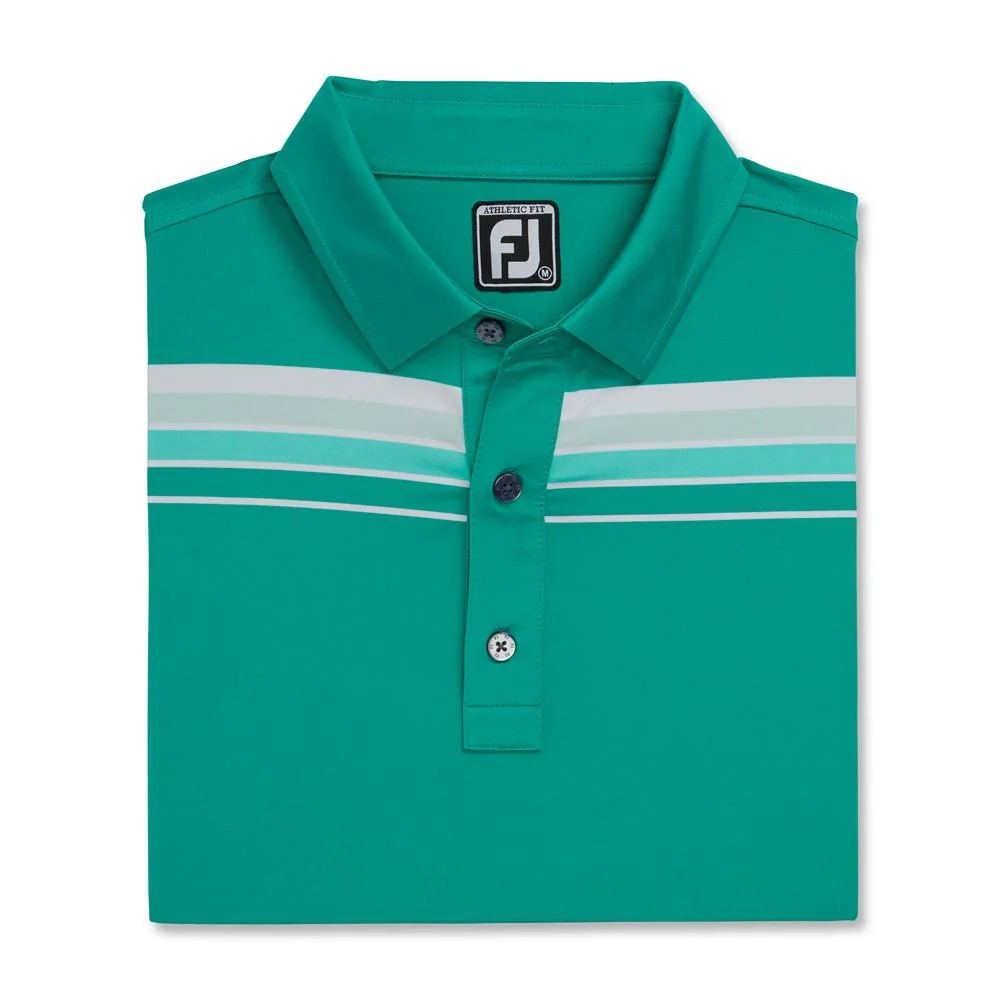 FootJoy Shadow Chestband Lisle Self Collar Polo - Athletic Fit - Image 8
