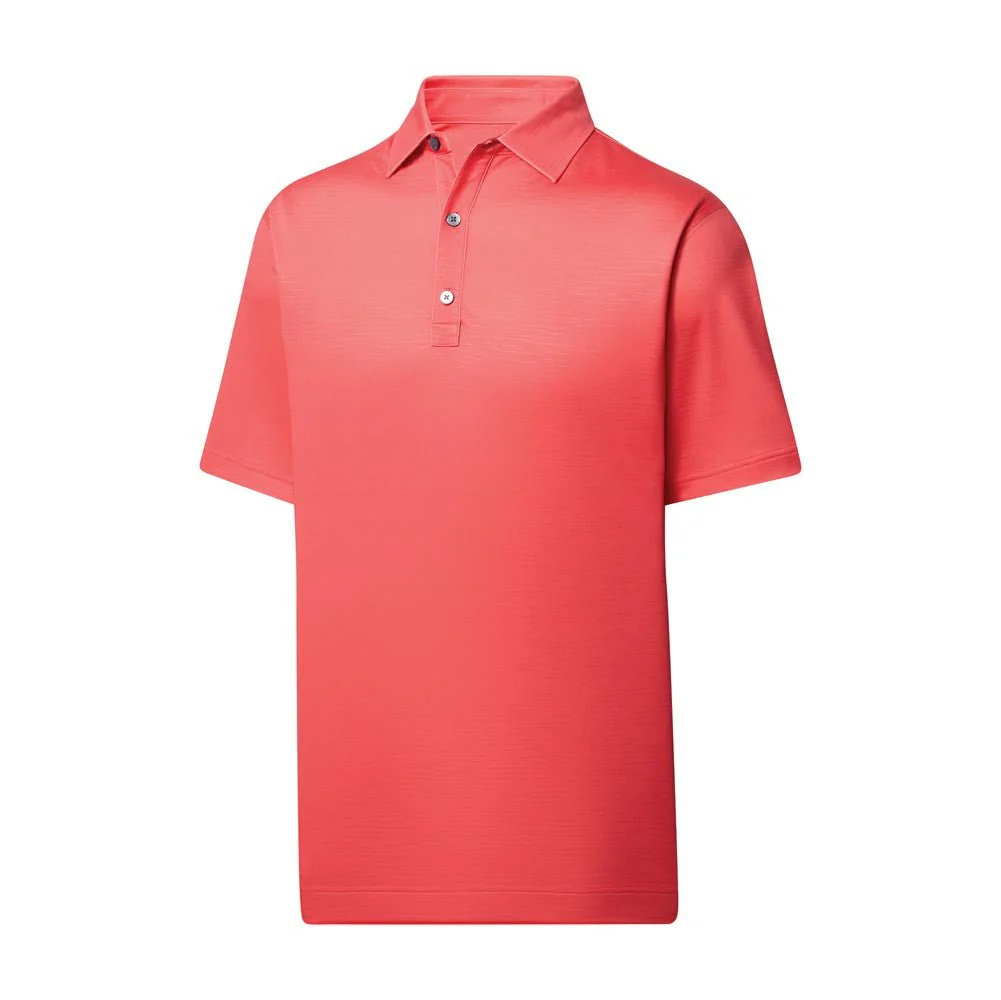FootJoy Slub Yarn Solid Self Collar Golf Polo - Image 2
