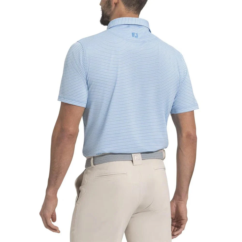 FootJoy Smooth Stripe Lisle Golf Polo - Image 10