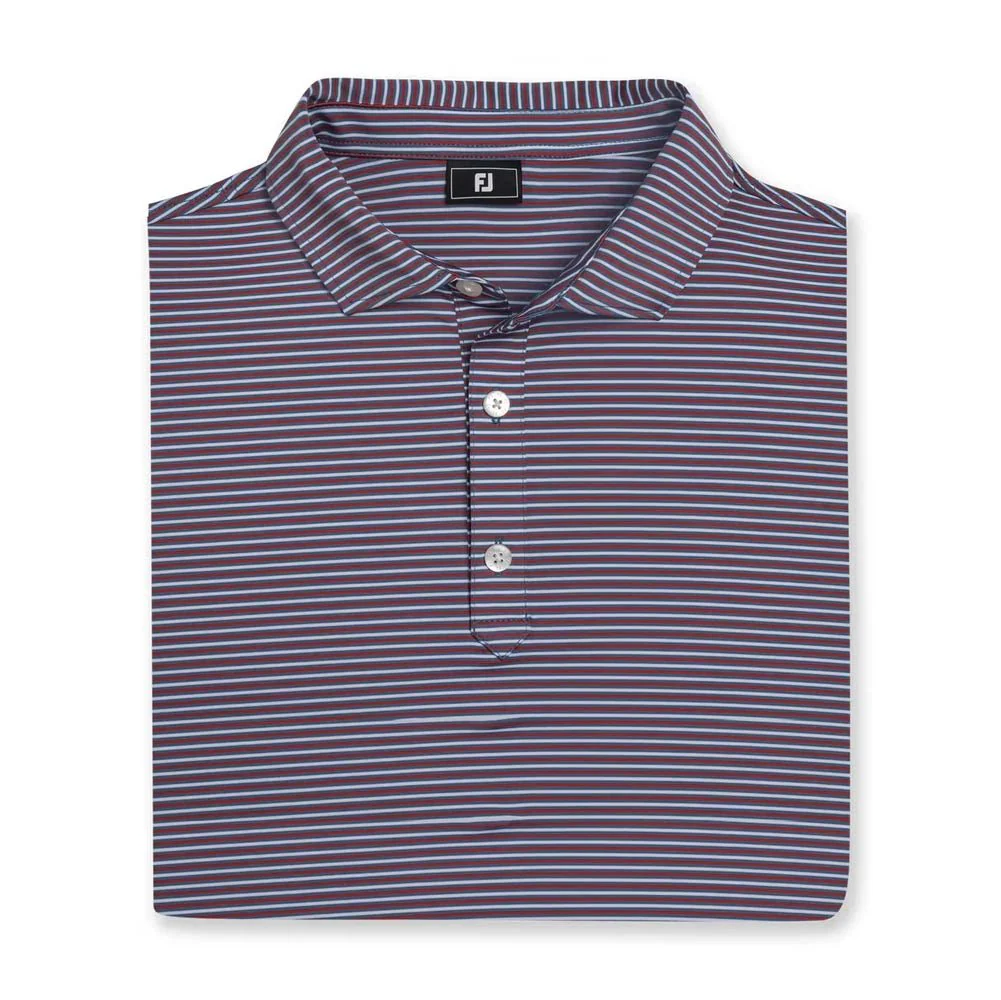 FootJoy Smooth Stripe Lisle Golf Polo - Image 8