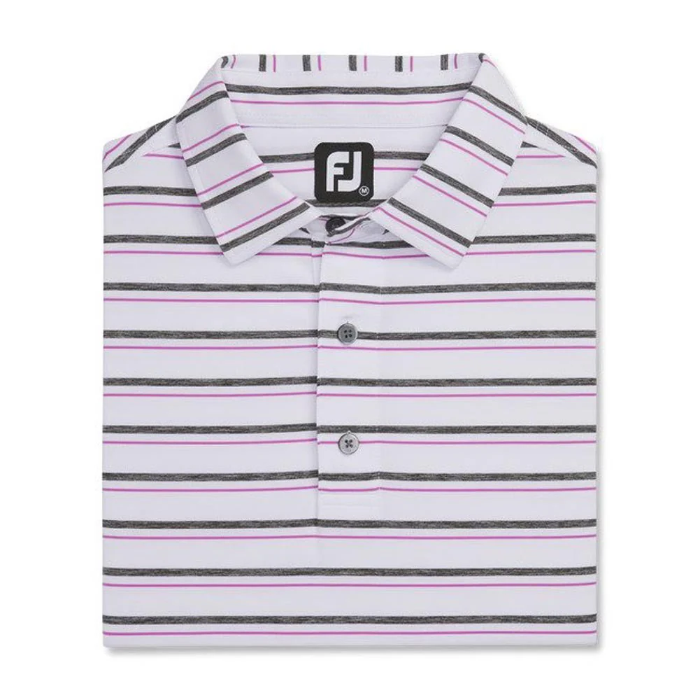FootJoy Space Dyed Stripe Lisle Self Collar Polo - Image 16