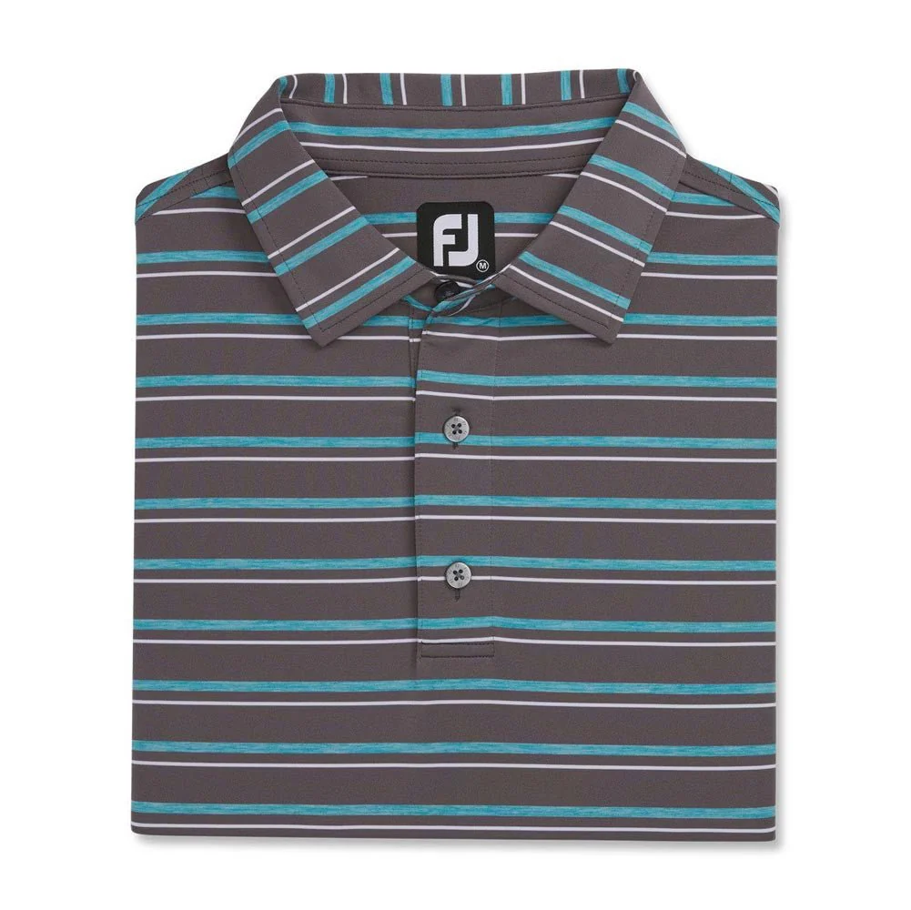 FootJoy Space Dyed Stripe Lisle Self Collar Polo - Image 4