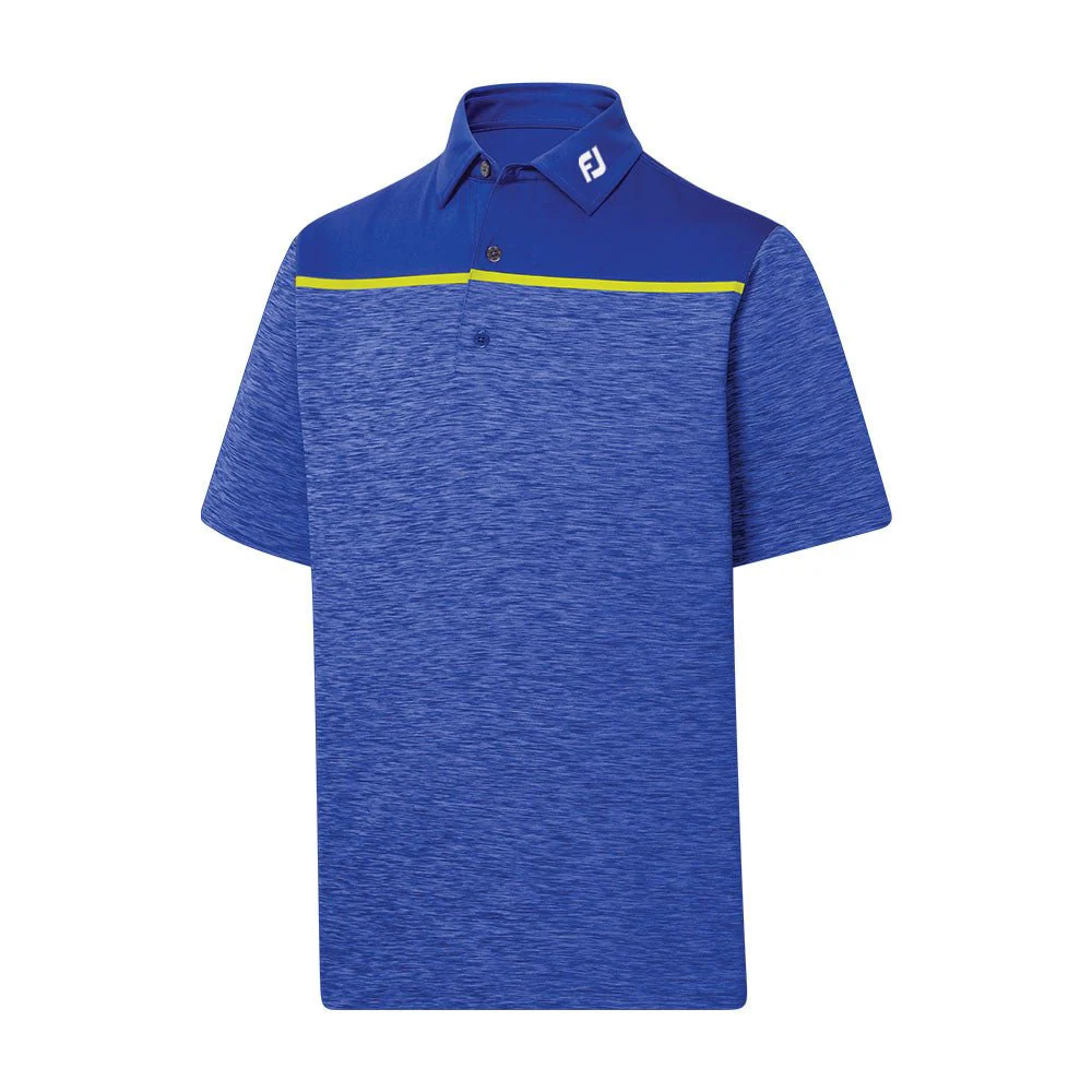 FootJoy Spacedye Block Lisle Self Collar Polo - FJ Logo - Image 3