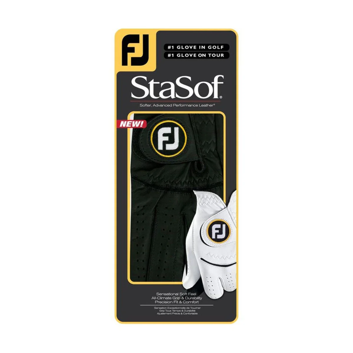 FootJoy Men's StaSof Glove - Black - Prior Generation - Image 4