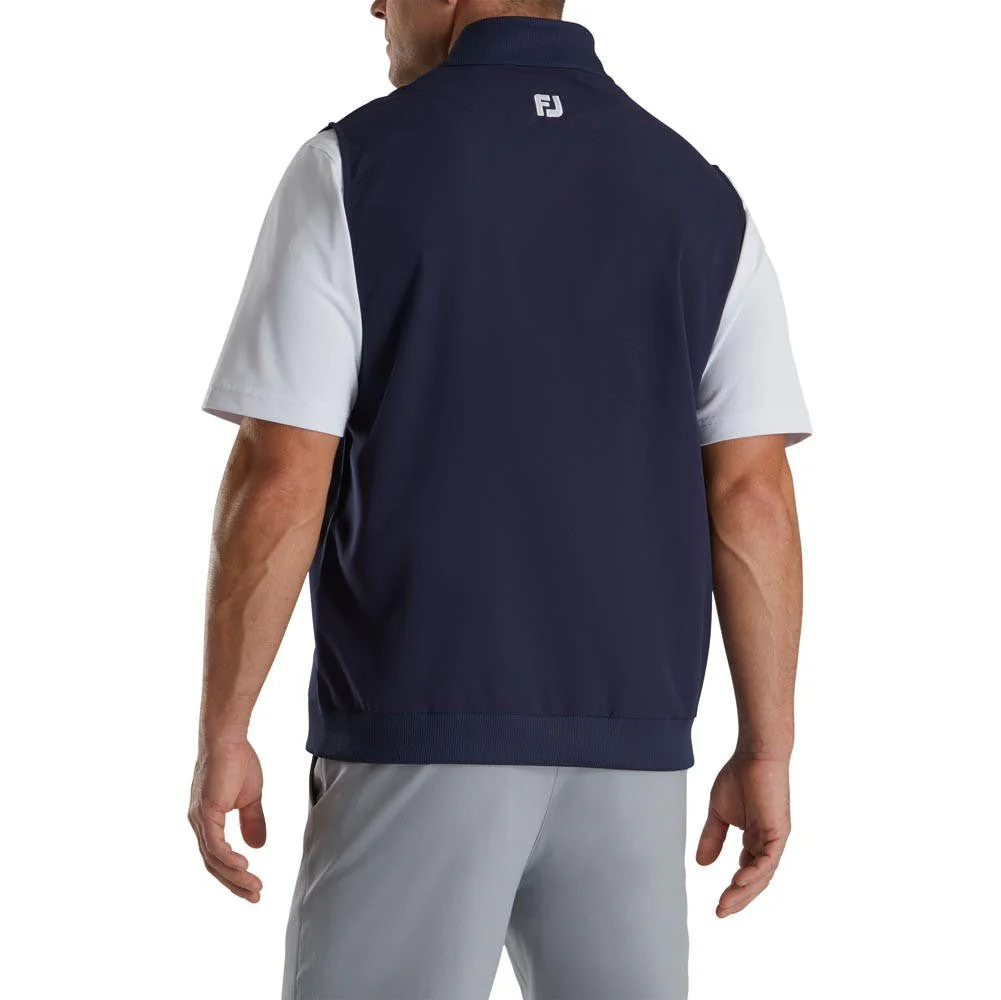 FootJoy Stretch Woven Golf Vest with Knit Accents - Image 10