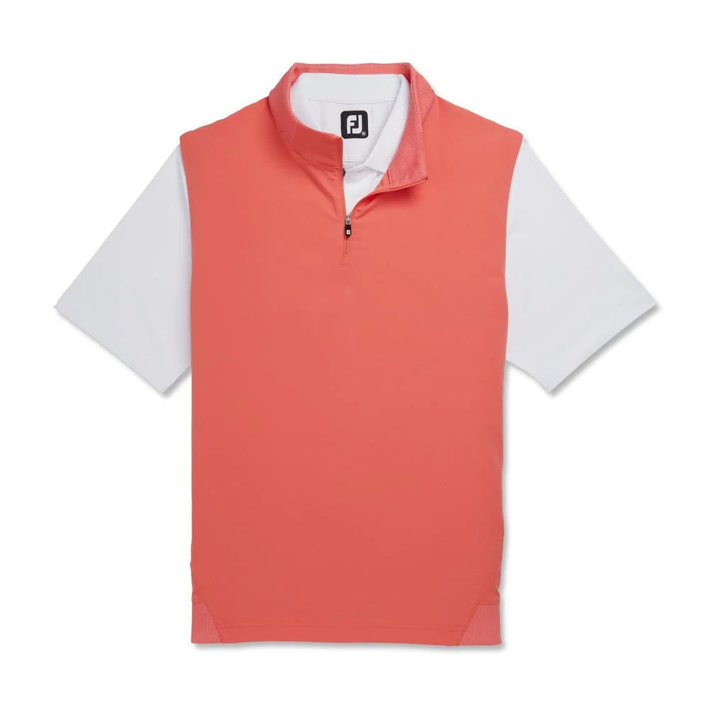 FootJoy Stretch Woven Golf Vest with Knit Accents - Image 2