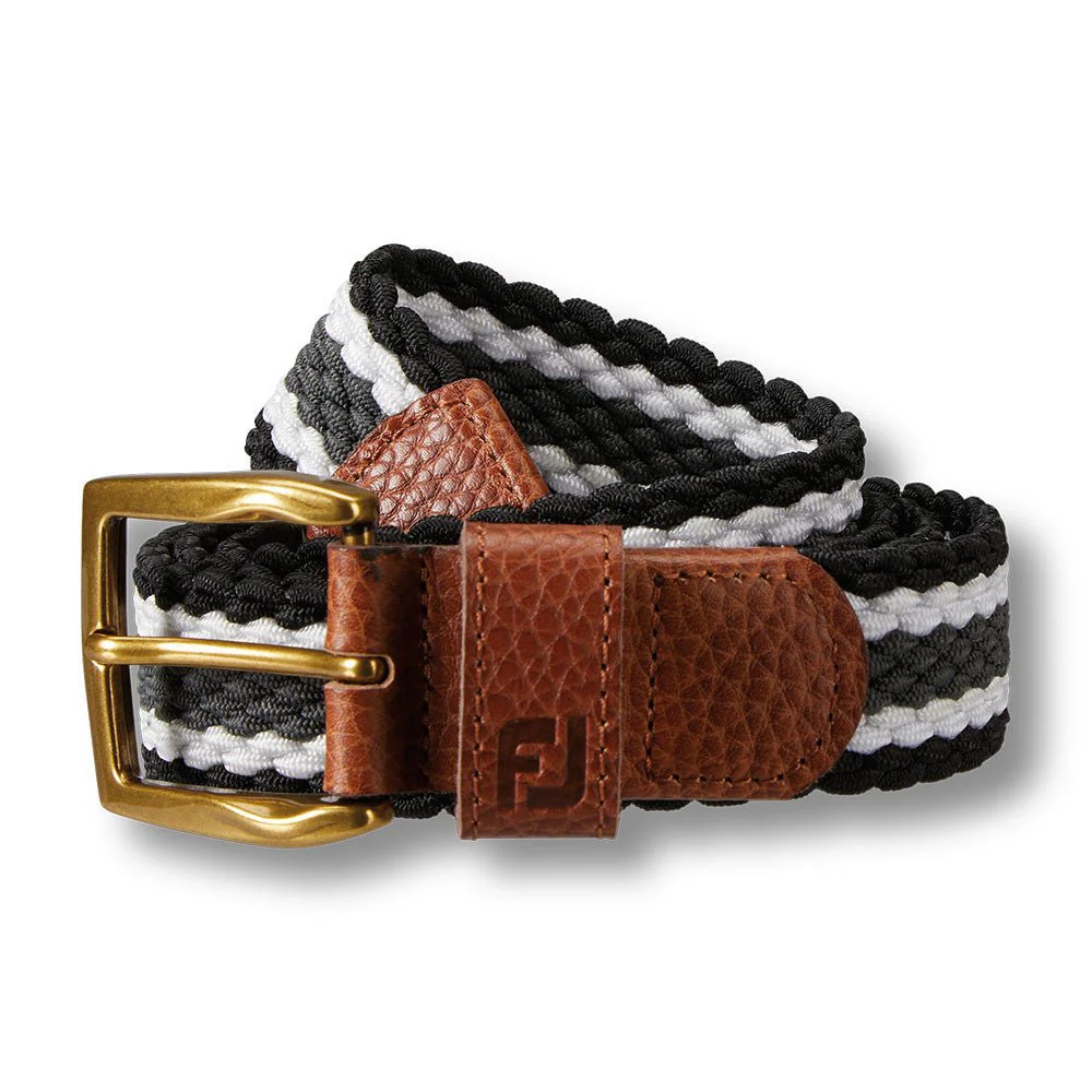 FootJoy Striped Braided Golf Belt - Image 2