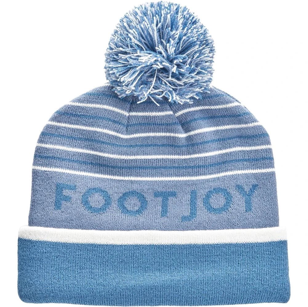 FootJoy Striped Pom Pom Golf Beanie
