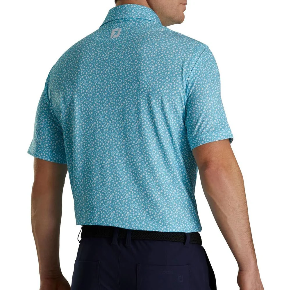 FootJoy Tossed Tulips Lisle Self Collar Polo - Image 2