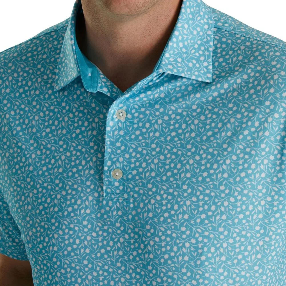 FootJoy Tossed Tulips Lisle Self Collar Polo - Image 3