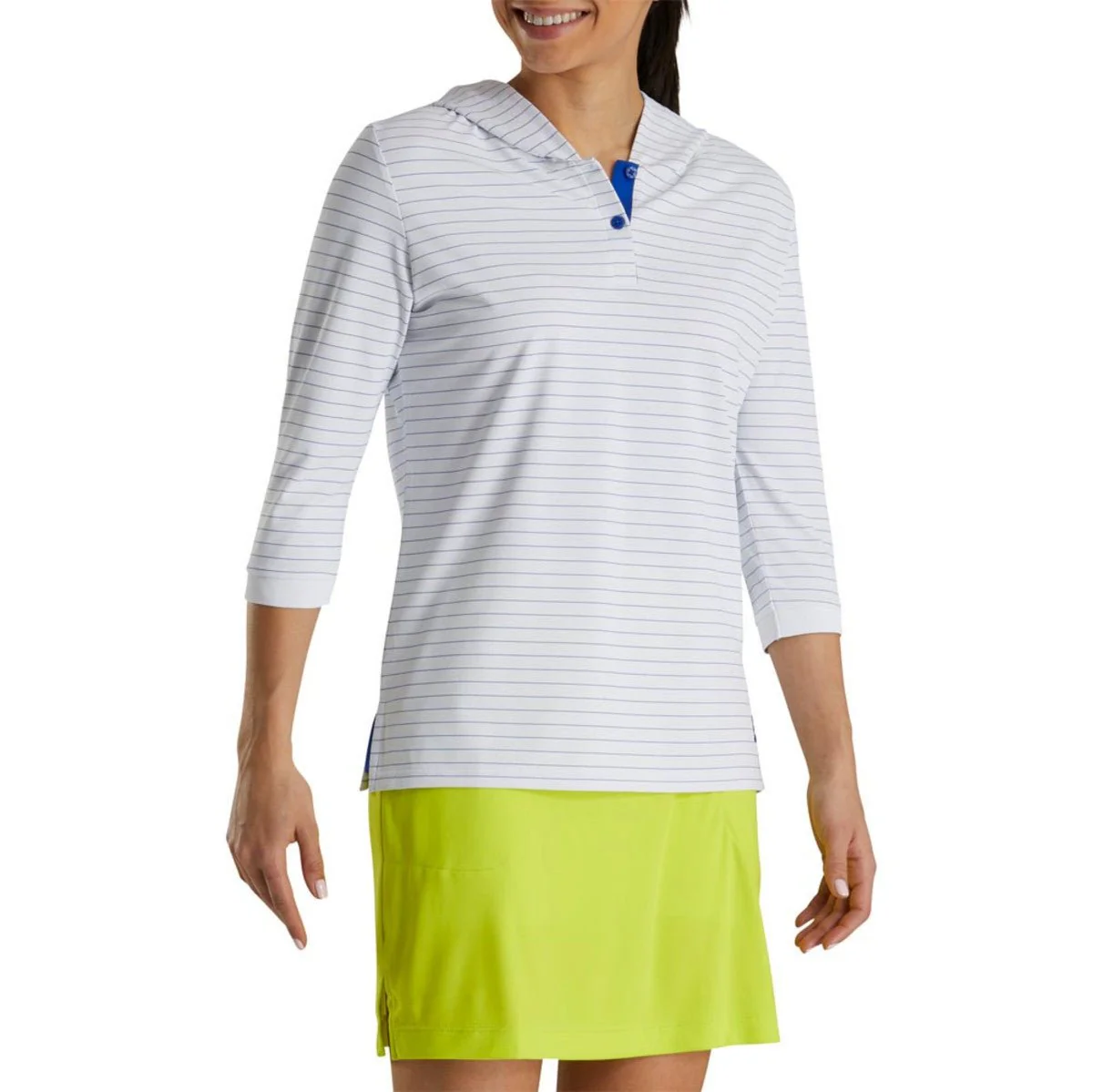 FootJoy Women's 3/4 Sleeve Pinstripe Hoodie
