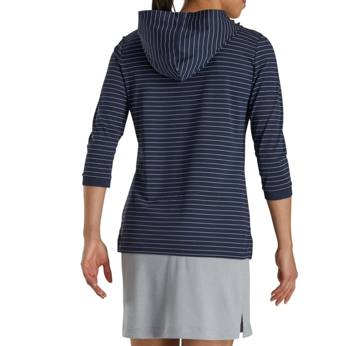 FootJoy Women's 3/4 Sleeve Pinstripe Hoodie - Image 10