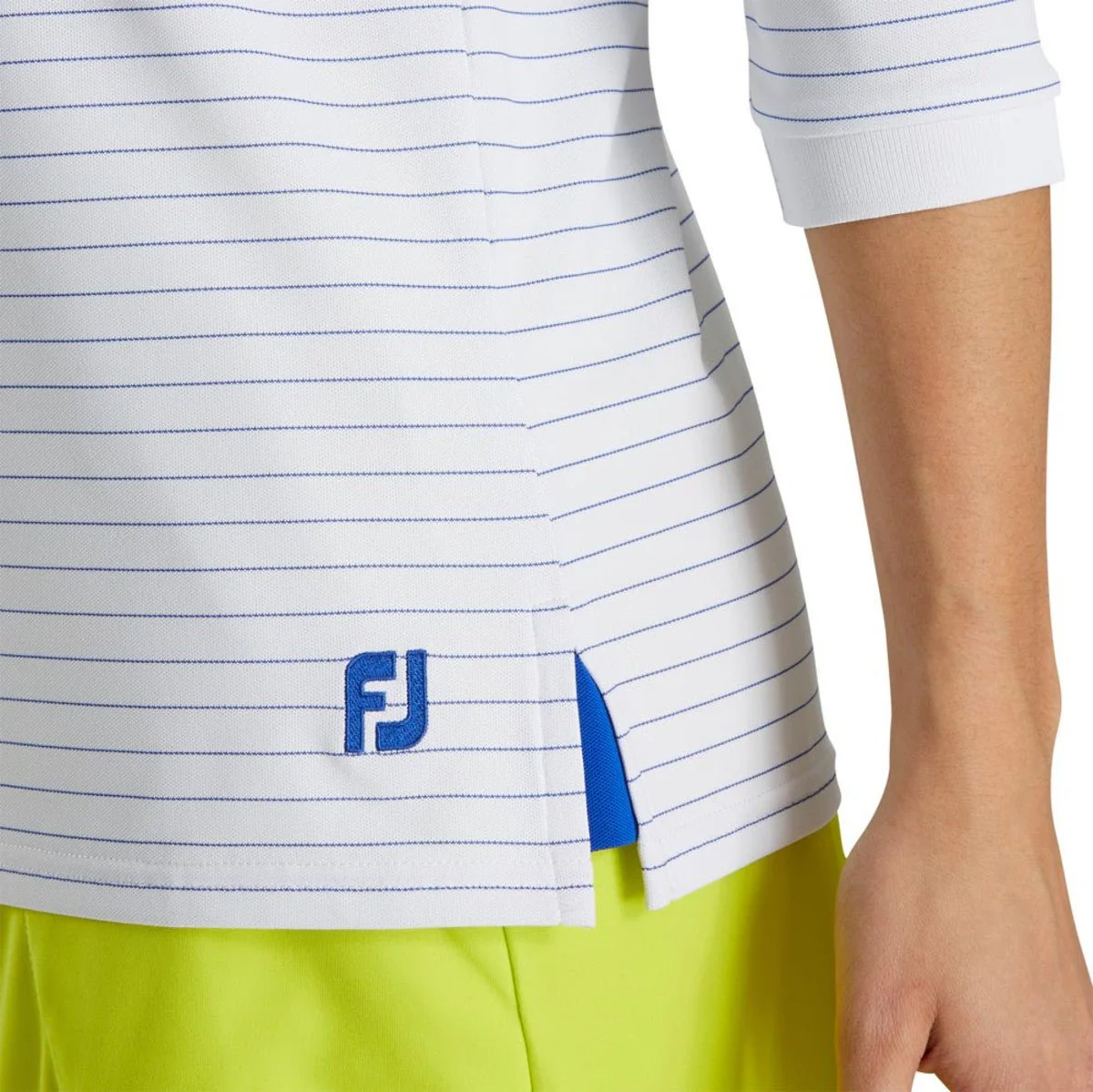 FootJoy Women's 3/4 Sleeve Pinstripe Hoodie - Image 2