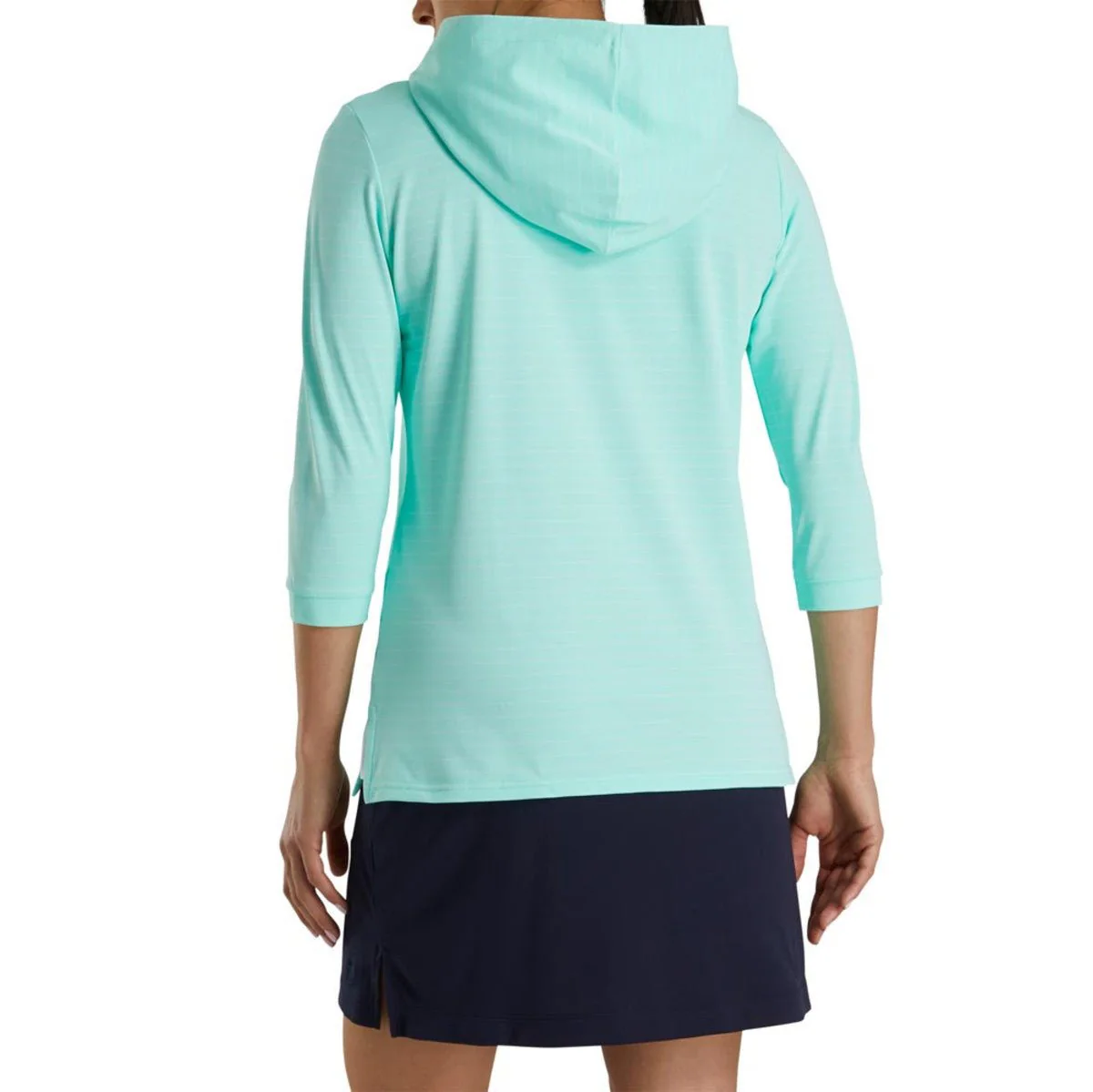 FootJoy Women's 3/4 Sleeve Pinstripe Hoodie - Image 6