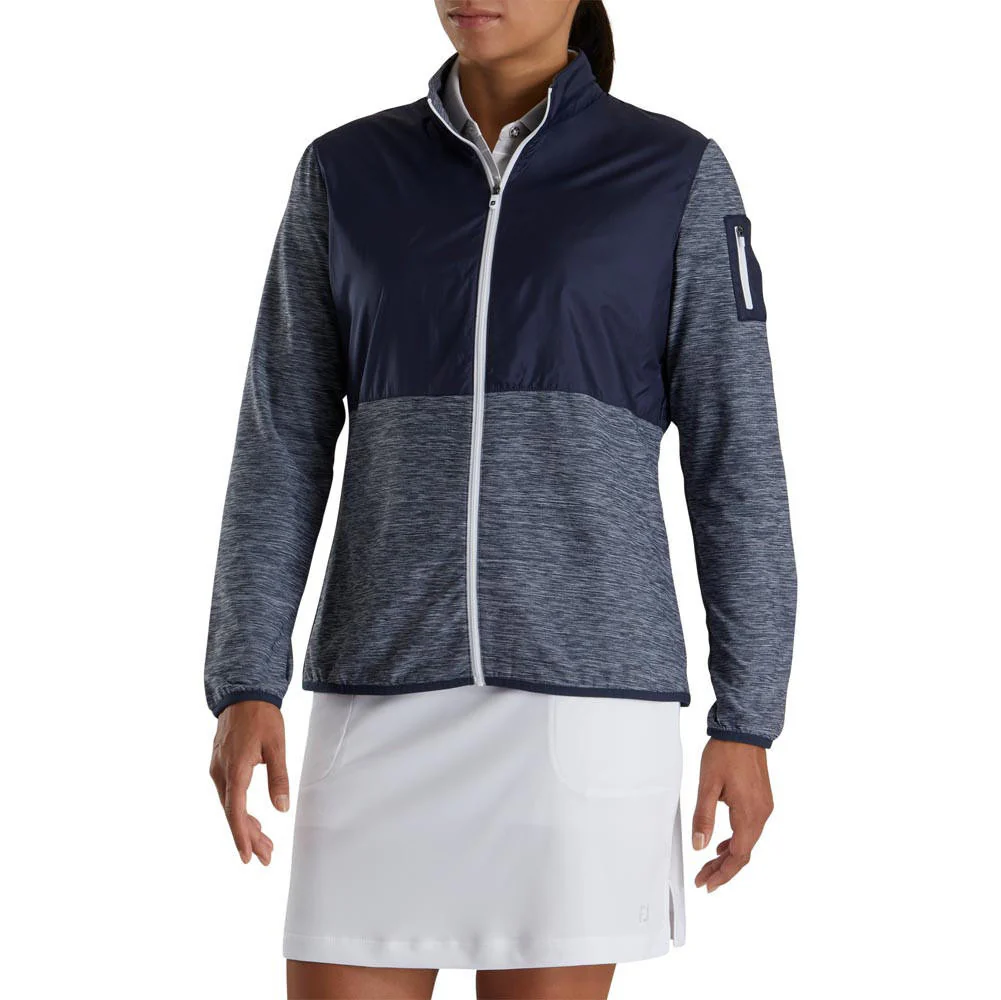 FootJoy Women's Full-Zip Space Dye Golf Mid-Layer