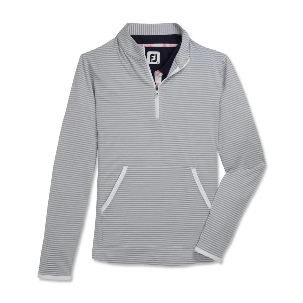 FootJoy Women's Half-Zip Tonal Stripe Golf Mid-Layer - Image 12