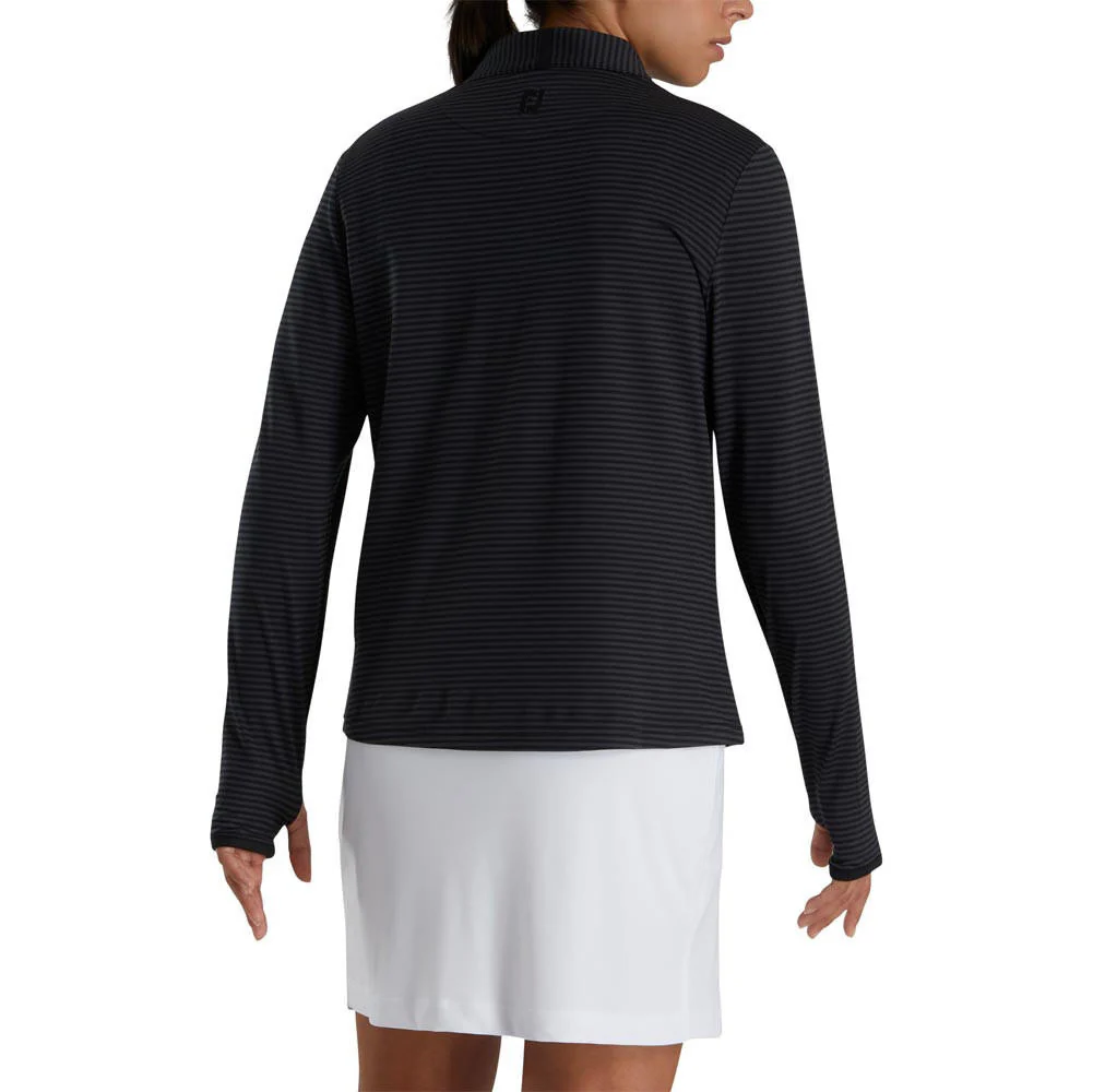 FootJoy Women's Half-Zip Tonal Stripe Golf Mid-Layer - Image 3