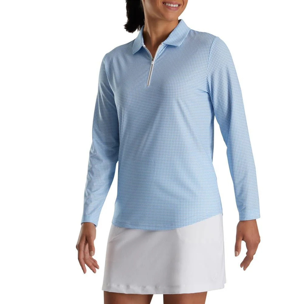 FootJoy Women's Houndstooth Print Sun Protection Shirt